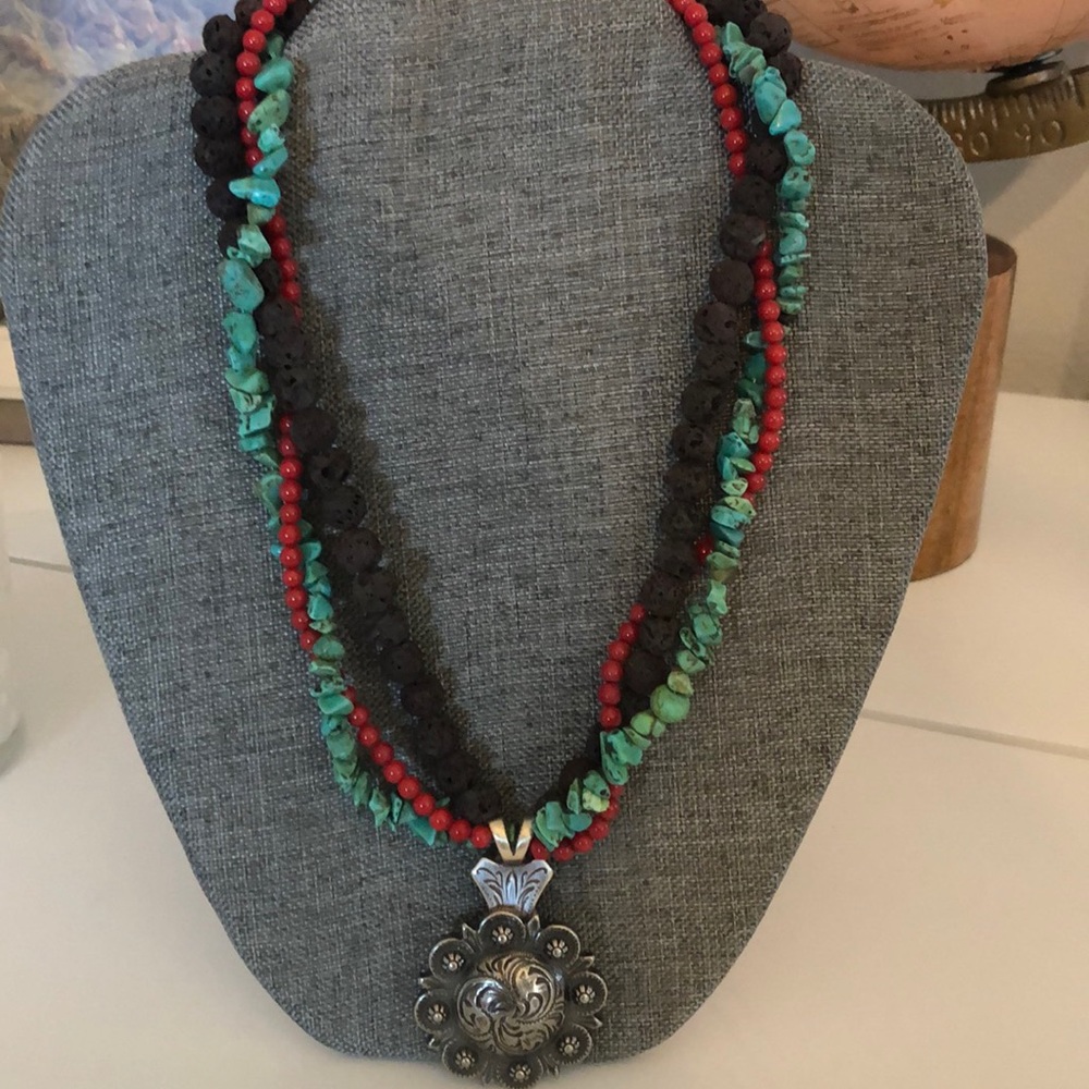 Rustic western necklace